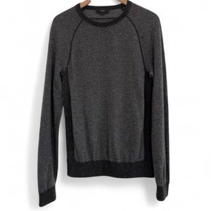 Vince Men’s S Gray mini Dot Wool Cashmere Pullover Sweatshirt  Casual